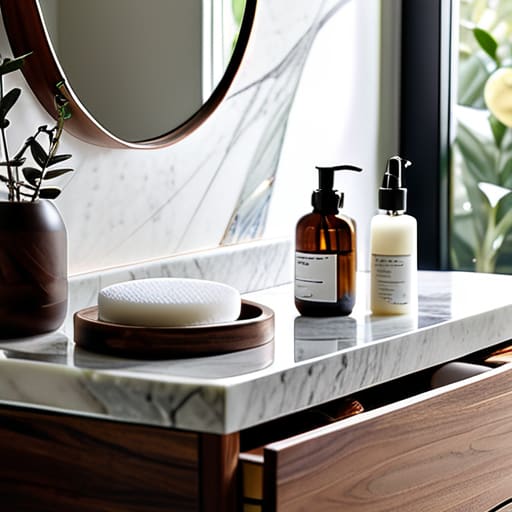 Decluttering Bathroom Vanity to Quiet the Morning Mind