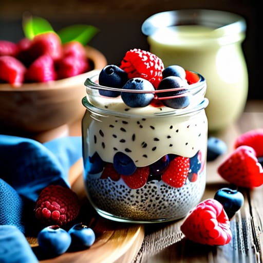 Overnight Chia Seed Magic breakfast pudding.
