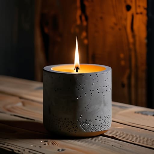 Sculptural Candle Vessels for Ambient Light