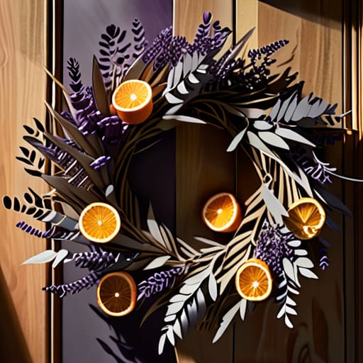 Handmade Personalized Dried Flower Wreaths.