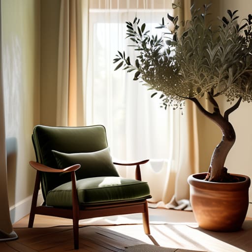 The Corner Armchair Cocoon in a nook.