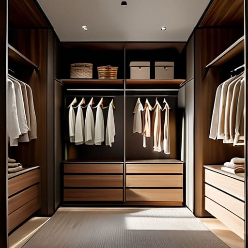 Organizing clothes by category to fuel daily focus.