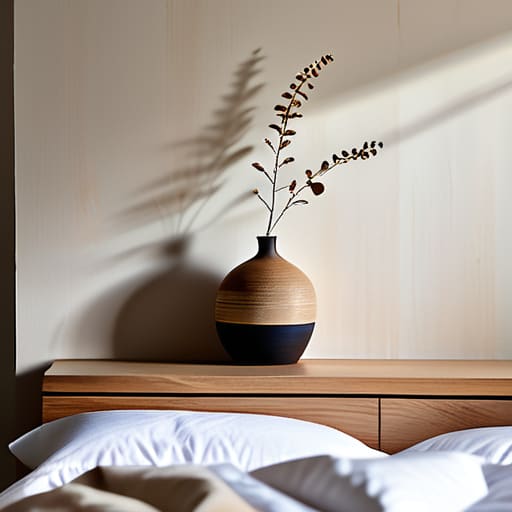 The Minimalist Floating Shelf above pillows.